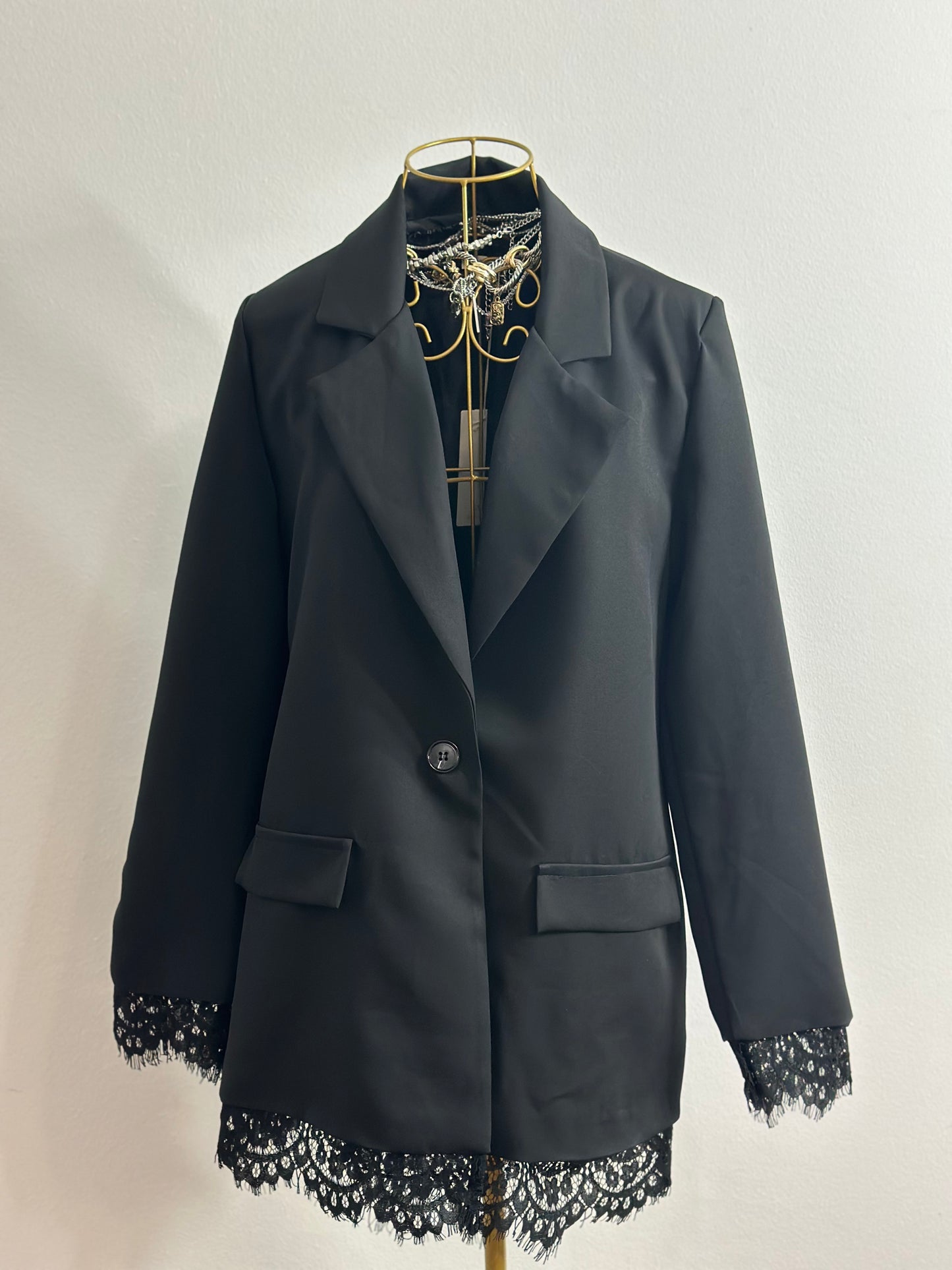 SACOU OVERSIZE CU DANTELA