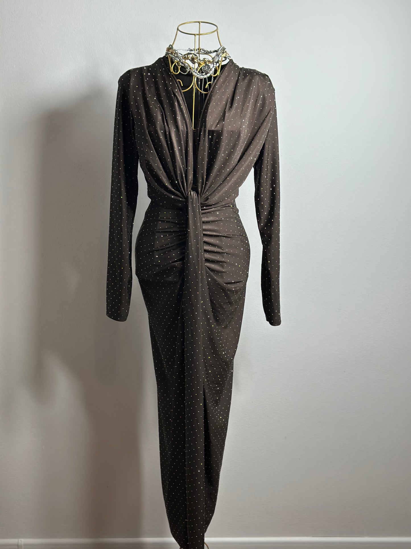 ROCHIE ISABELL GLITTER CU MÂNECǍ