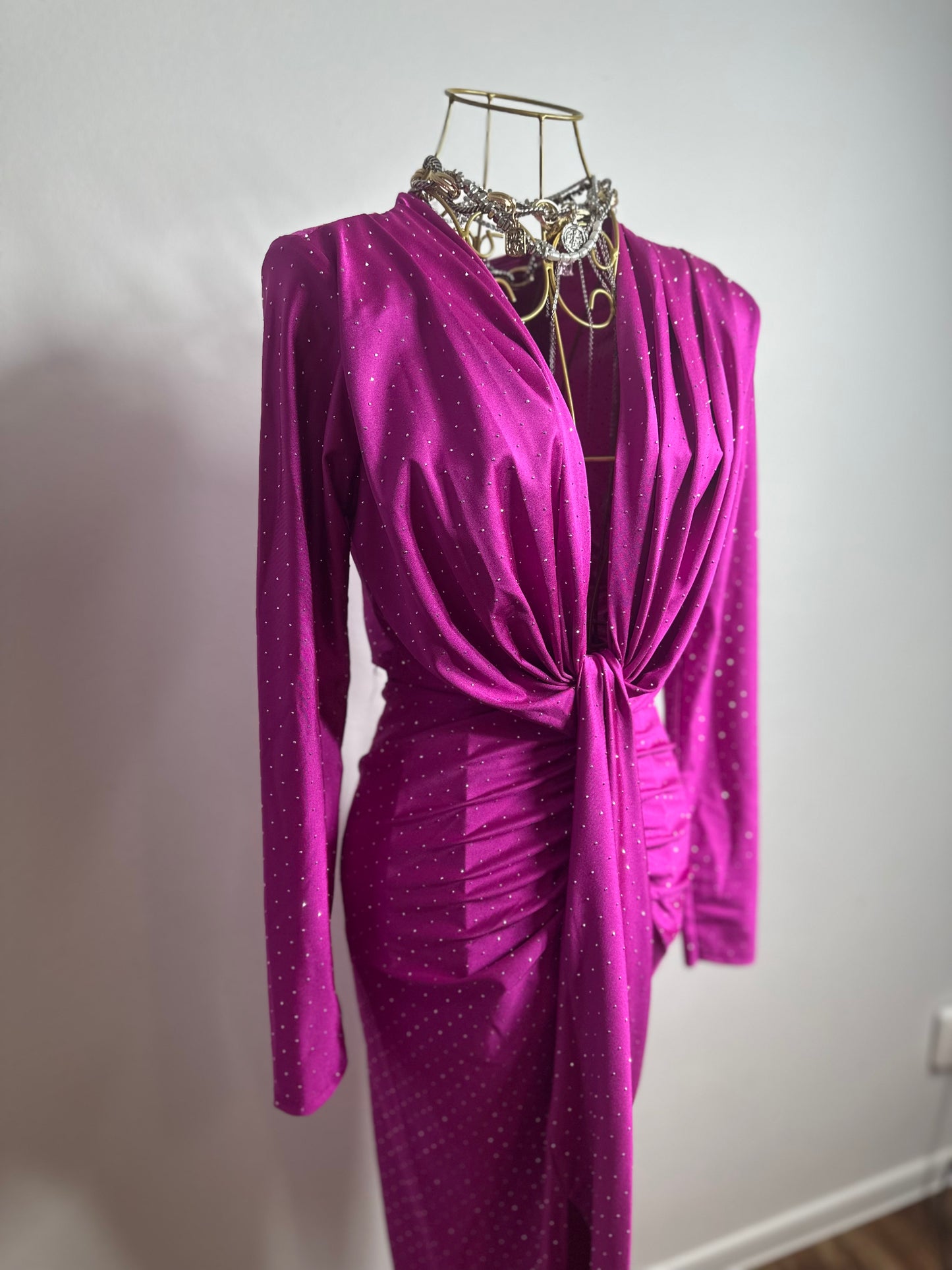 ROCHIE ISABELL GLITTER CU MÂNECǍ