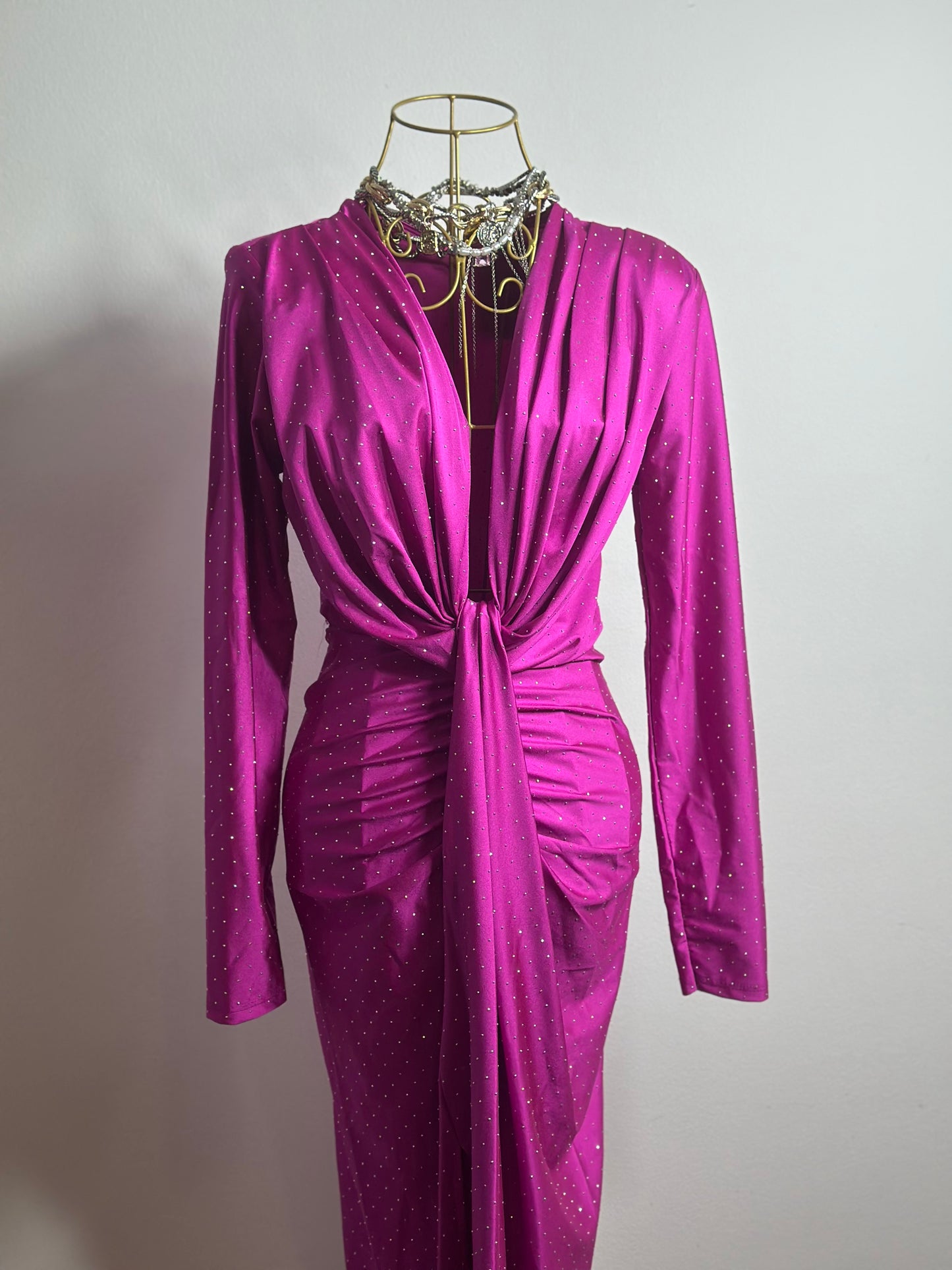 ROCHIE ISABELL GLITTER CU MÂNECǍ