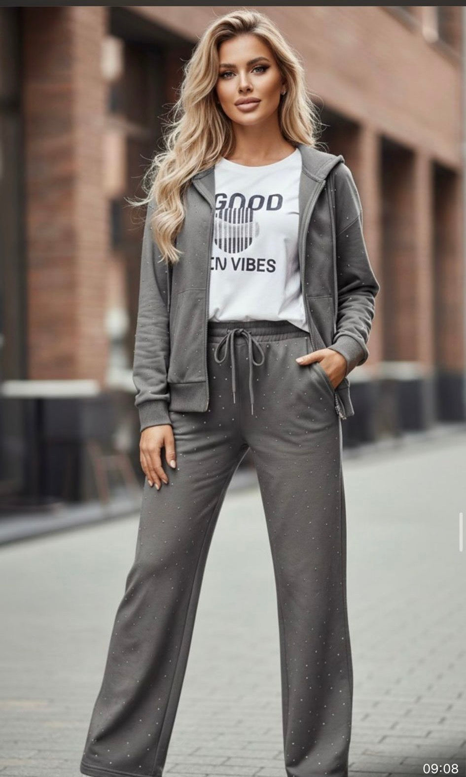 TRENING CU GLITTER STAR COTTON