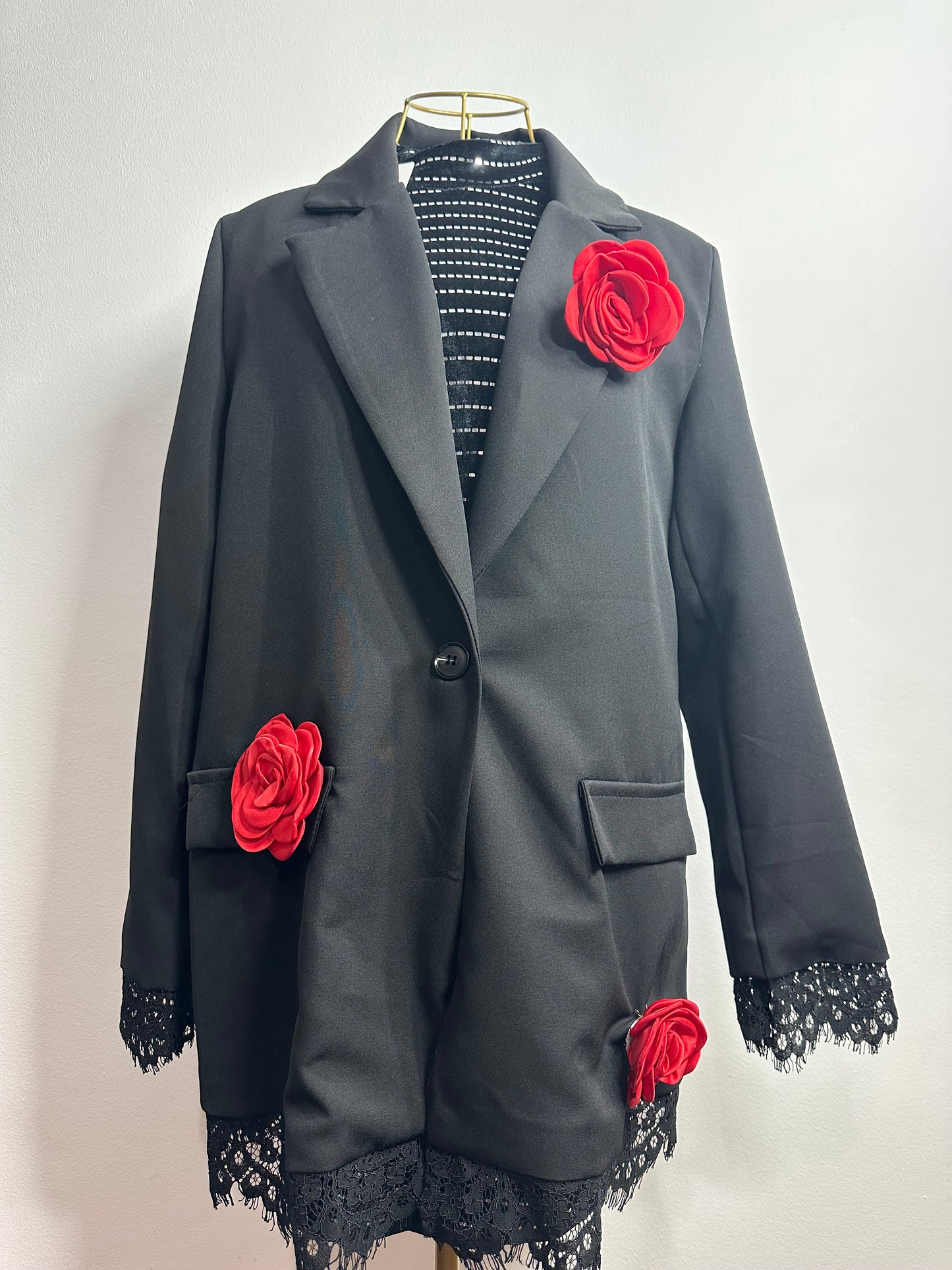 SACOU OVERSIZE CU DANTELA