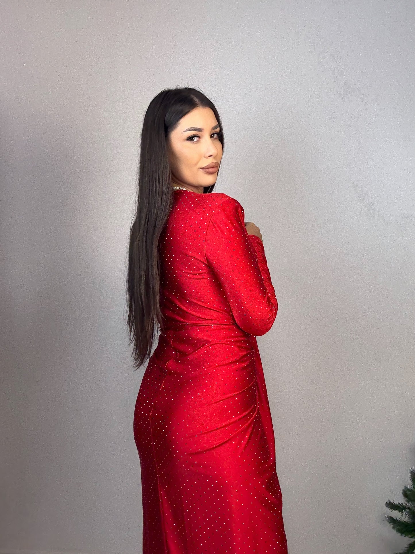 ROCHIE ISABELL GLITTER CU MÂNECǍ