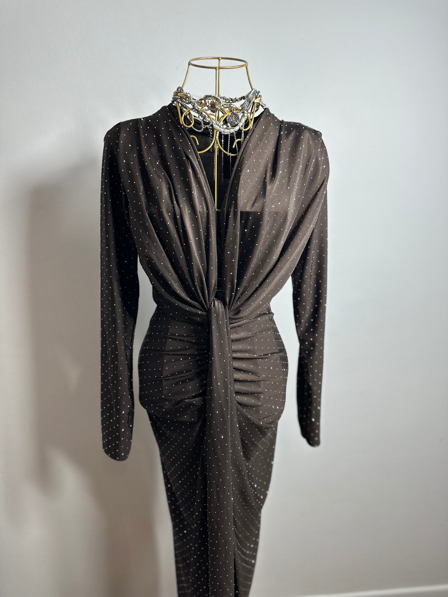 ROCHIE ISABELL GLITTER CU MÂNECǍ