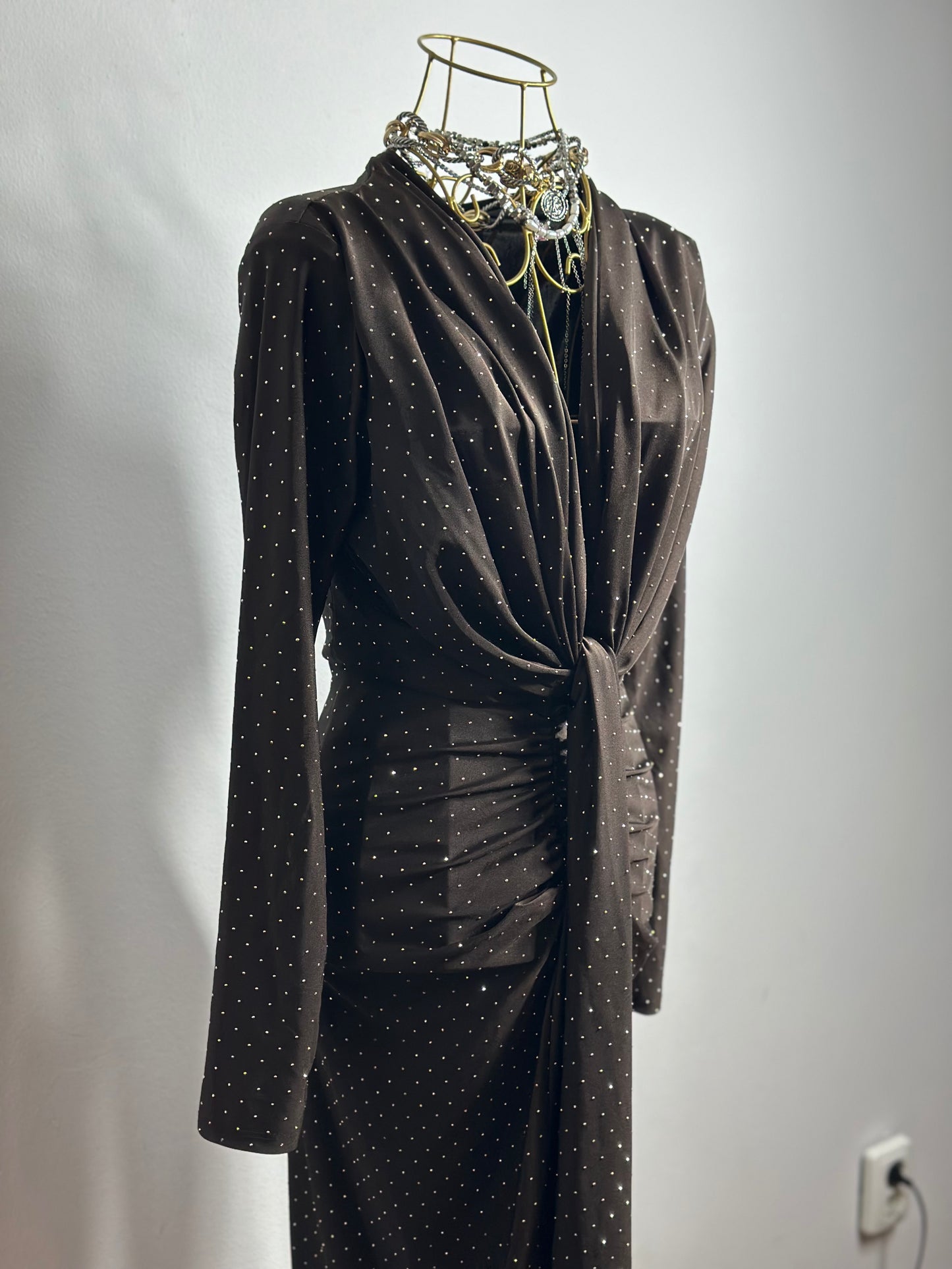 ROCHIE ISABELL GLITTER CU MÂNECǍ