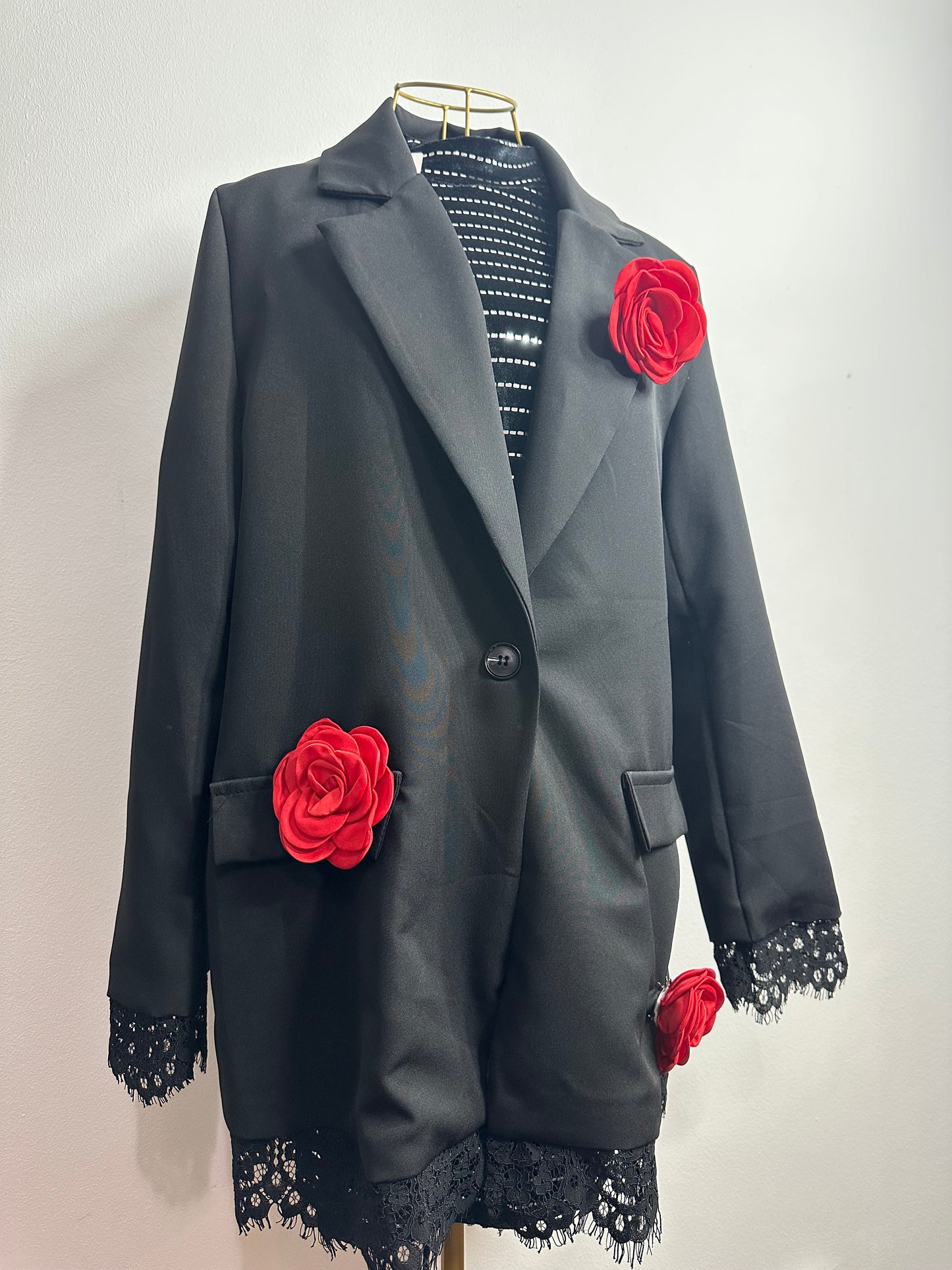 SACOU OVERSIZE CU DANTELA